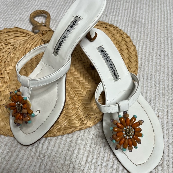 Manila Blahnik kitten heal sandals - Picture 6 of 15